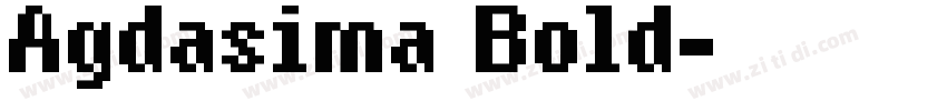 Agdasima Bold字体转换